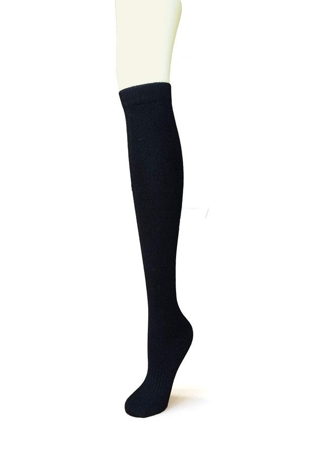 iMongol Pure Cashmere Women Men Knee High Casual Socks(Black, US 5-10) - Image 1